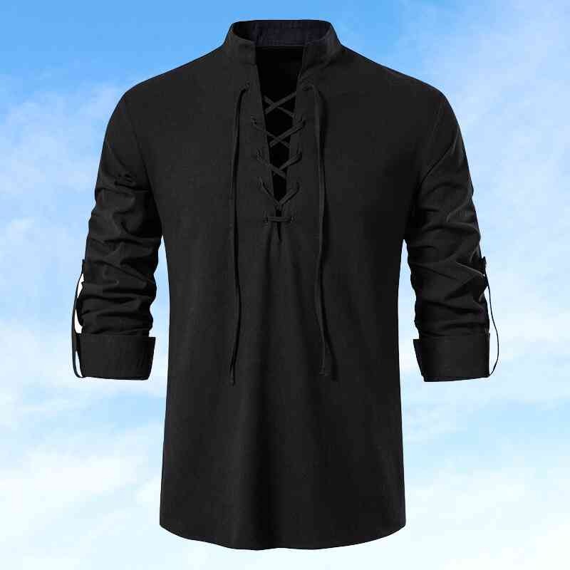 Dave - Lässiges Baumwoll-Leinen Hemd für Herren