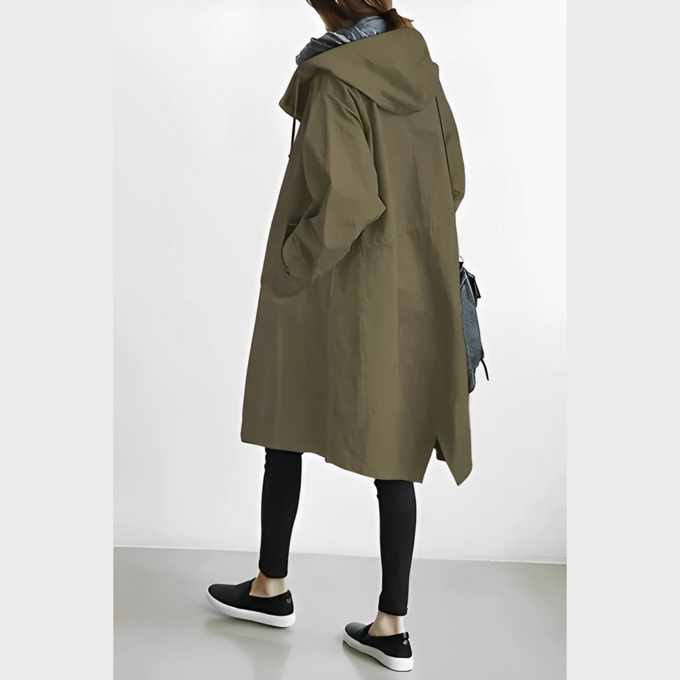 DuraCoat lange Windjacke mit Kapuze