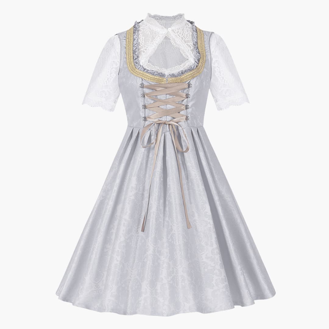 Dirndl mit Schürze und Bluse für Damen - Oktoberfest 2025