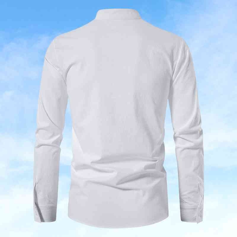 Dave - Lässiges Baumwoll-Leinen Hemd für Herren