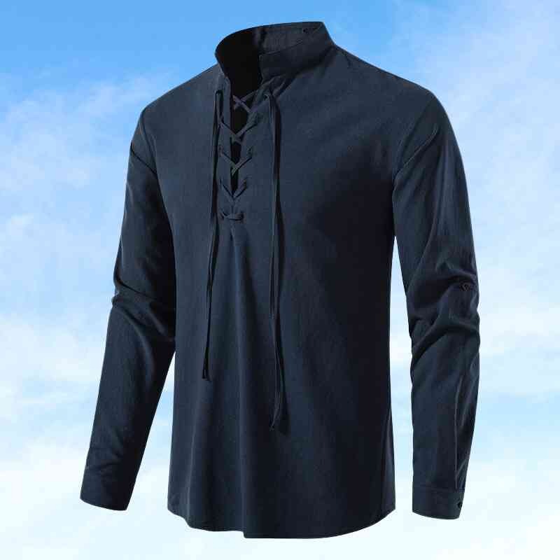 Dave - Lässiges Baumwoll-Leinen Hemd für Herren