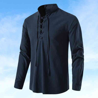 Dave - Lässiges Baumwoll-Leinen Hemd für Herren