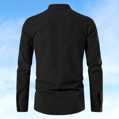 Dave - Lässiges Baumwoll-Leinen Hemd für Herren