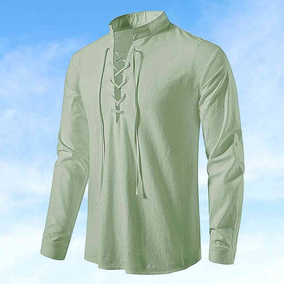 Dave - Lässiges Baumwoll-Leinen Hemd für Herren