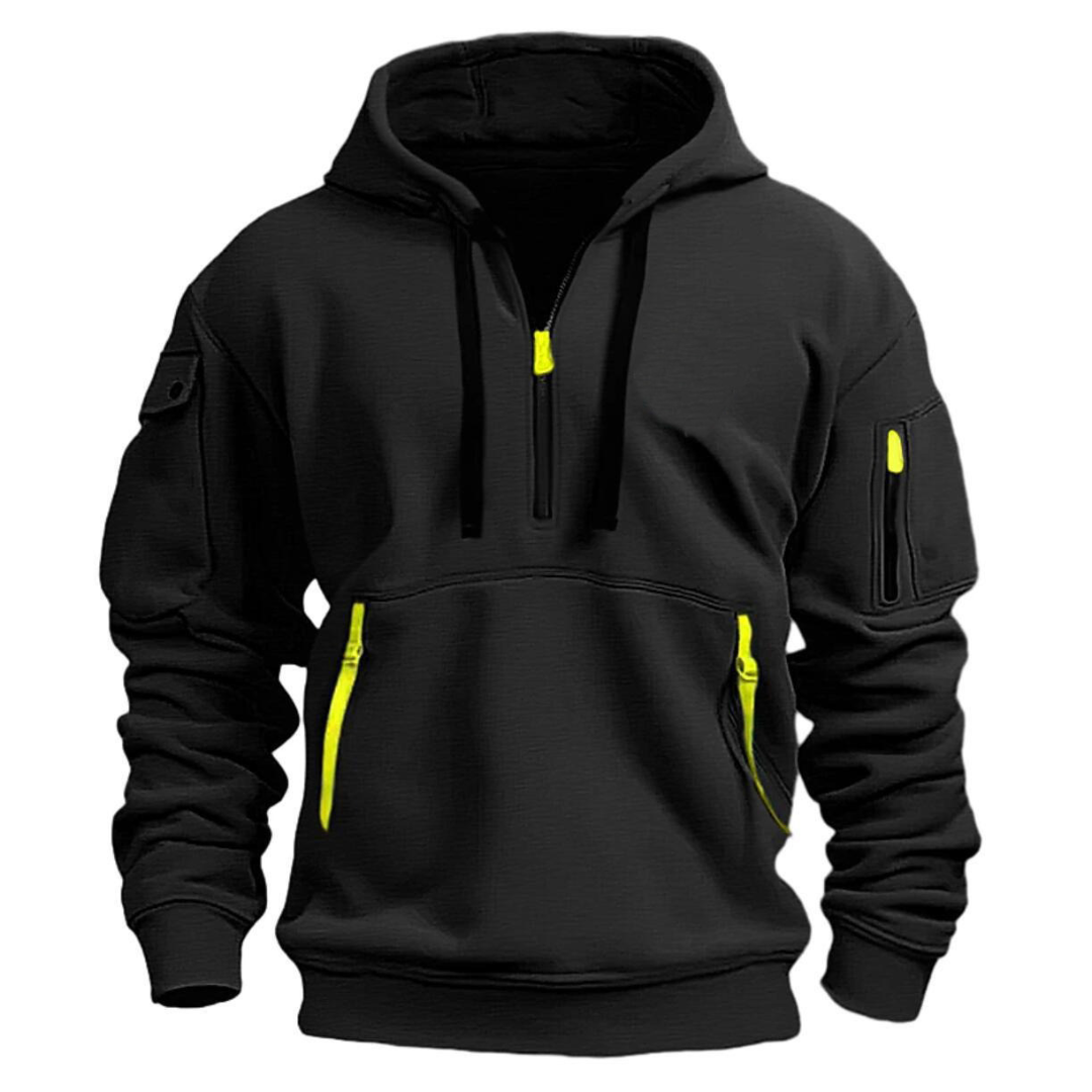 Urbaner Hoodie mit Halbzip für Stilbewusste