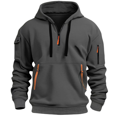 Urbaner Hoodie mit Halbzip für Stilbewusste