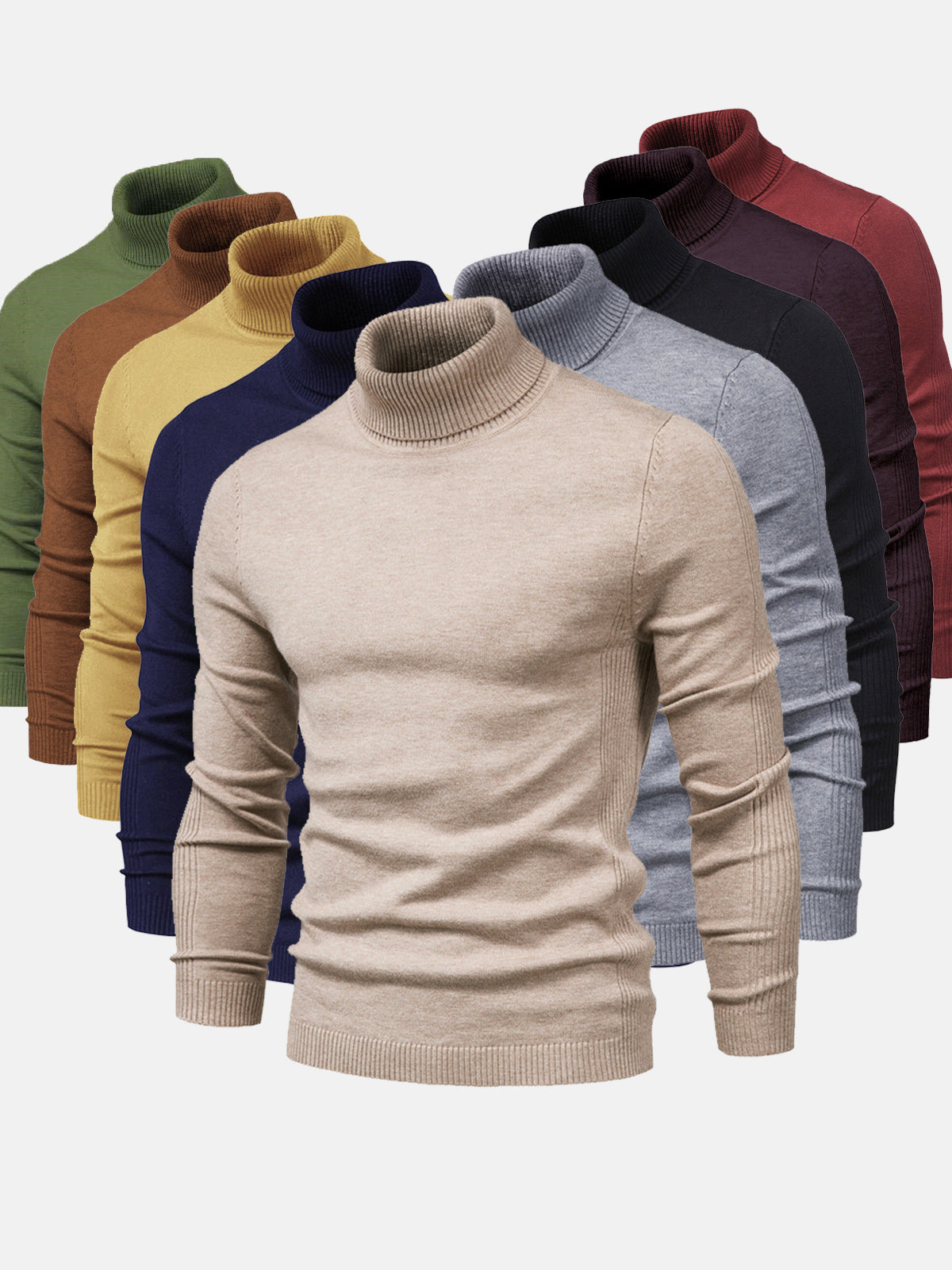 Zoranek - Herren Rollkragenpullover, waschbar