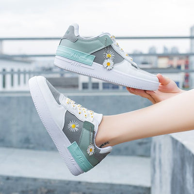 Alvida - Air Force Turnschuhe mit Blumenmuster