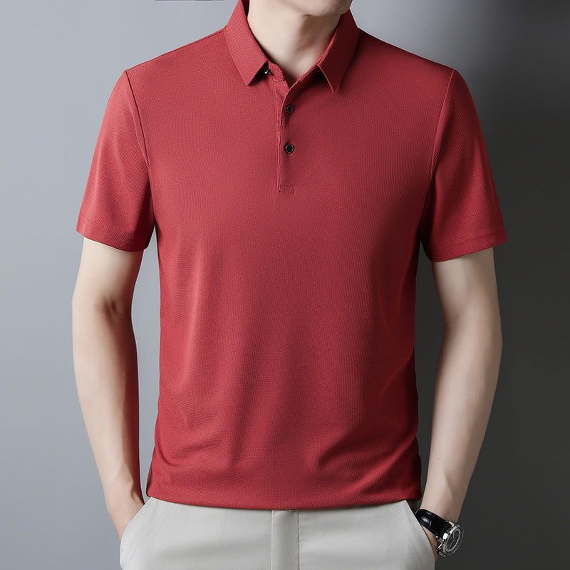 Donald – Kurzärmeliges T-Shirt in einfarbigem Waffel-Look