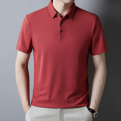 Donald – Kurzärmeliges T-Shirt in einfarbigem Waffel-Look