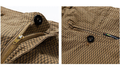 Robbie – Bequeme Herren Cargo Shorts mit gestreiftem Retro-Design