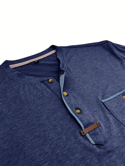 Saxon – Elegant Rundhalsausschnitt T Hemd Mit Tasche