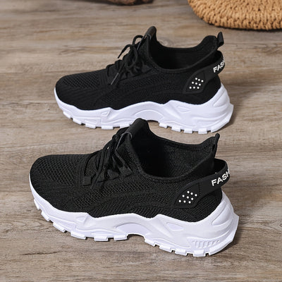 Lou Bequeme Atmungsaktive Knit Sneakers für Damen
