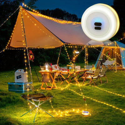 Aufrollbare Lichterkete - LED-Campinglichterkette