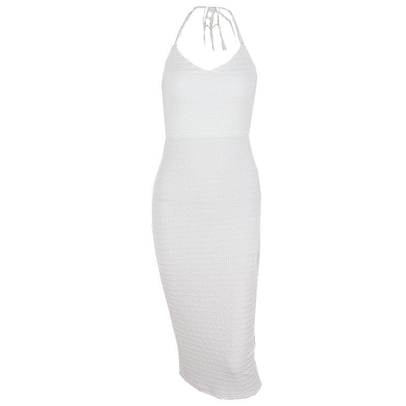 Andrea – Midikleid mit Spitzen und Schlitz