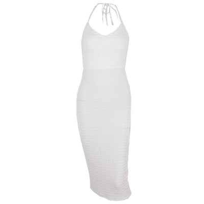 Andrea – Midikleid mit Spitzen und Schlitz