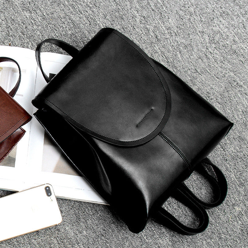 Sophie – Retro College Rucksack aus veganem Leder