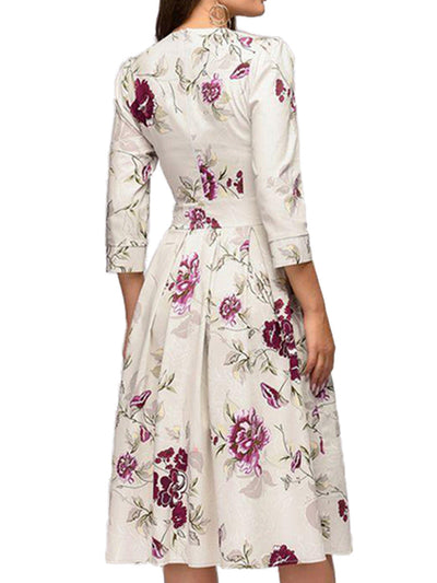 Sarah – A-Linien-Kleid mit modischem Druck