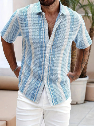 Avram – Lässiges Gestreiftes Hemd Mit Knöpfen