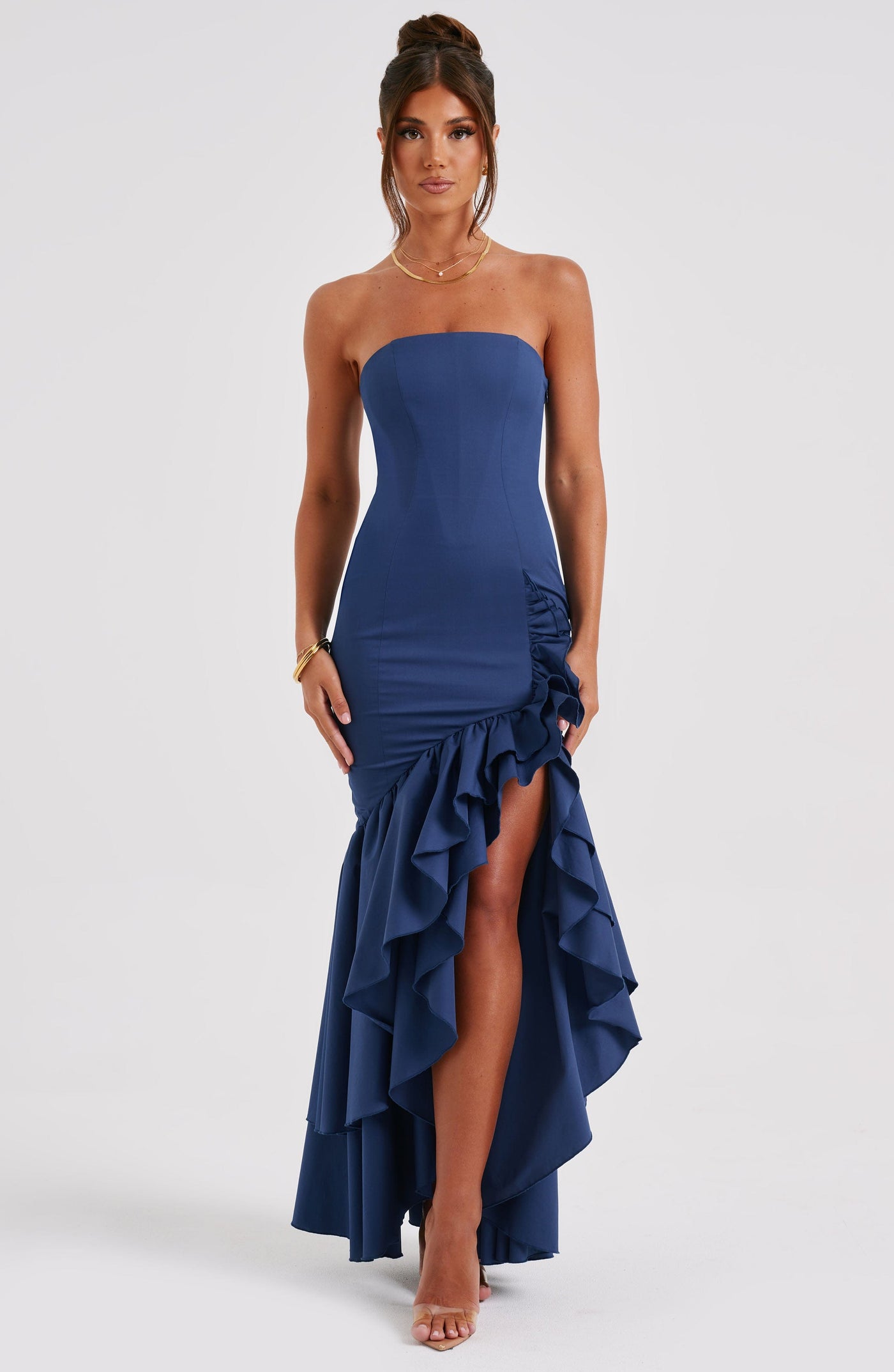 Angelina Maxi Dress - Navy Blue