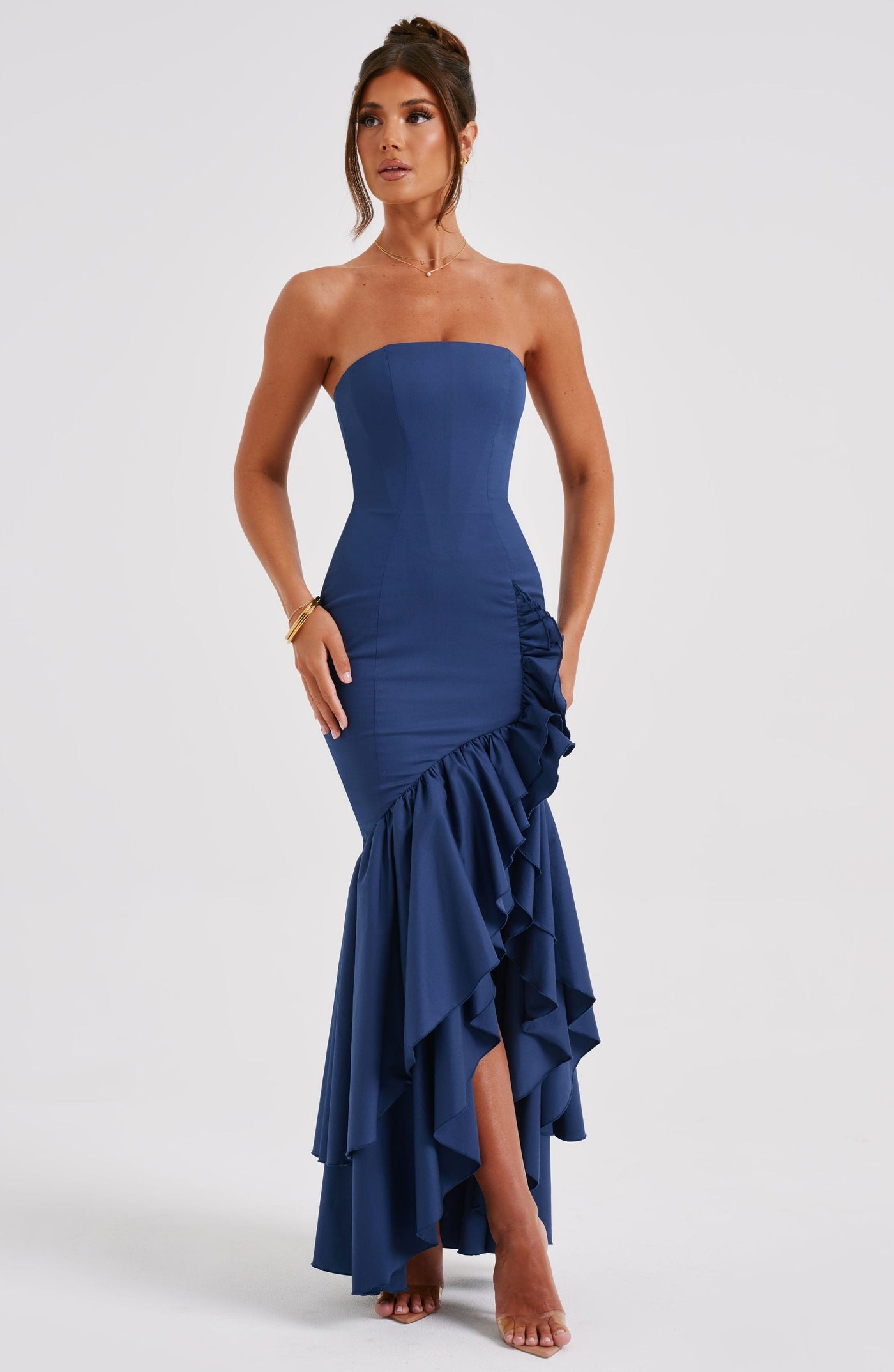 Angelina Maxi Dress - Navy Blue