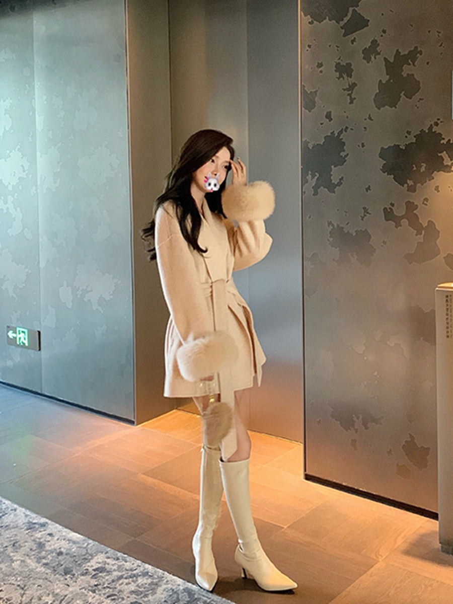 Aurelia - Warmer Wollmantel Stilvolle Damenoberbekleidung