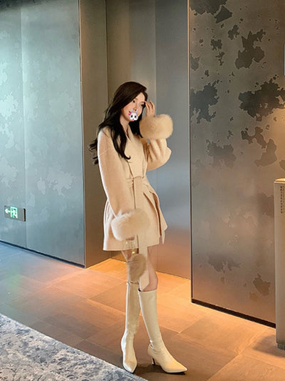 Aurelia - Warmer Wollmantel Stilvolle Damenoberbekleidung