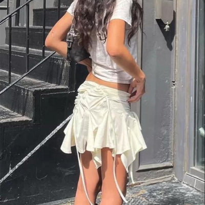 Jean – Einfarbiger Damenrock in A-Linie