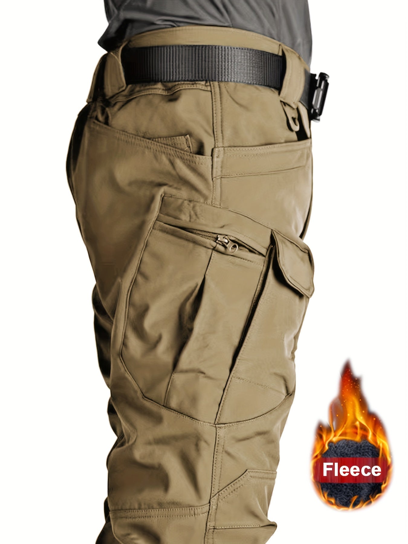 Warme und Dehnbare Taktische Hose mit Fleecefutter