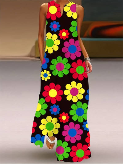 Grace - Ein Kleid mit Blumenmuster und Reverskragen