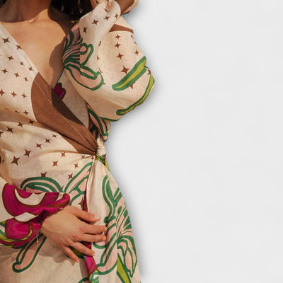 Tracey - Maxikleid mit Taillengürtel