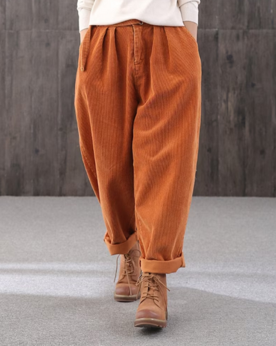 Kaye | Baggy Damen Hose | Schwarze