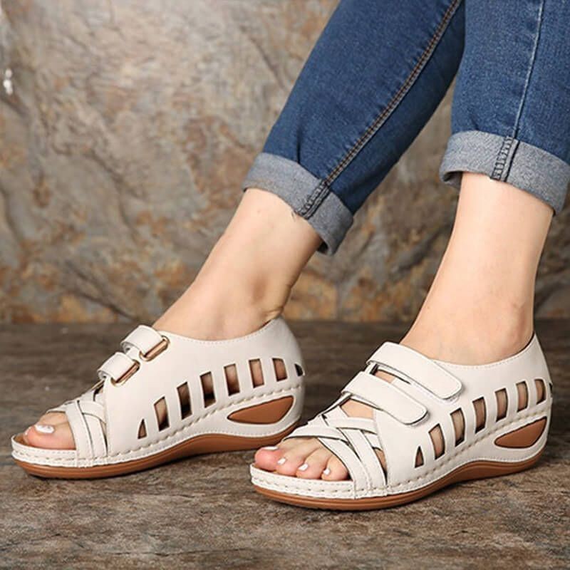 Emily – Sommer Damen Sandalen Wedge Sandalen Casual Damen Schuhe Plattform Sandalias Übergröße Offene Schuhe Übergröße