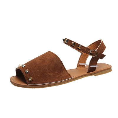 Sharon – Flache Sommer-Fischmundsandalen für Damen