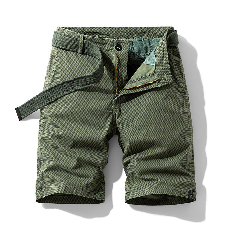 Robbie – Bequeme Herren Cargo Shorts mit gestreiftem Retro-Design