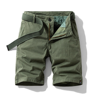 Robbie – Bequeme Herren Cargo Shorts mit gestreiftem Retro-Design