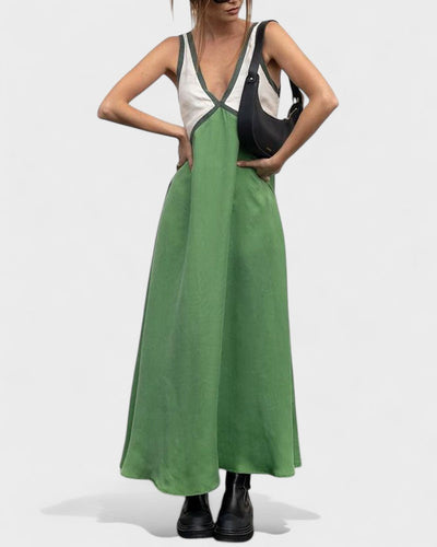 Vida – Elegantes ärmelloses Langes Kleid