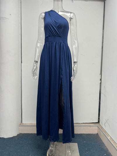 Heidi Mode | Ärmelloses Kleid mit hoher Taille und Öffnung