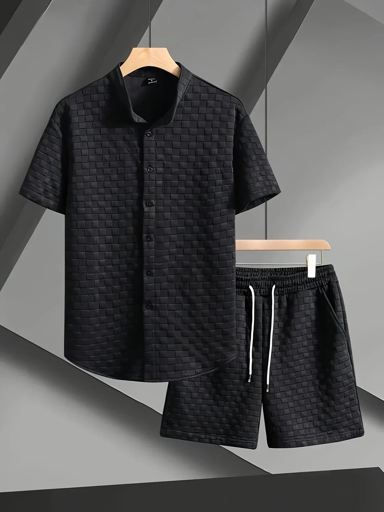 Zane – Lässiges Sommer Set Aus Kurzarm Hemd Und Short