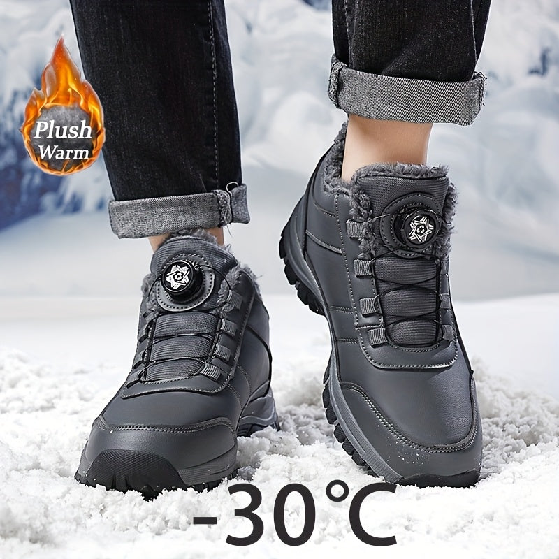 Kurze Trendige Klassische Outdoor Schneestiefel mit Schnallen