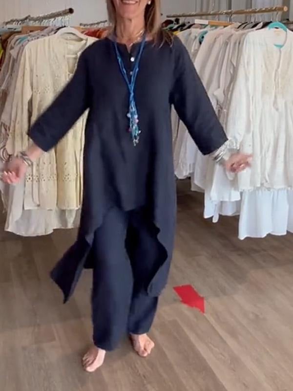 Freida - Lässig Leinen Kleid