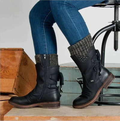 Orthopädische Winterstiefel für Damen - wasserdicht, warm, elegant
