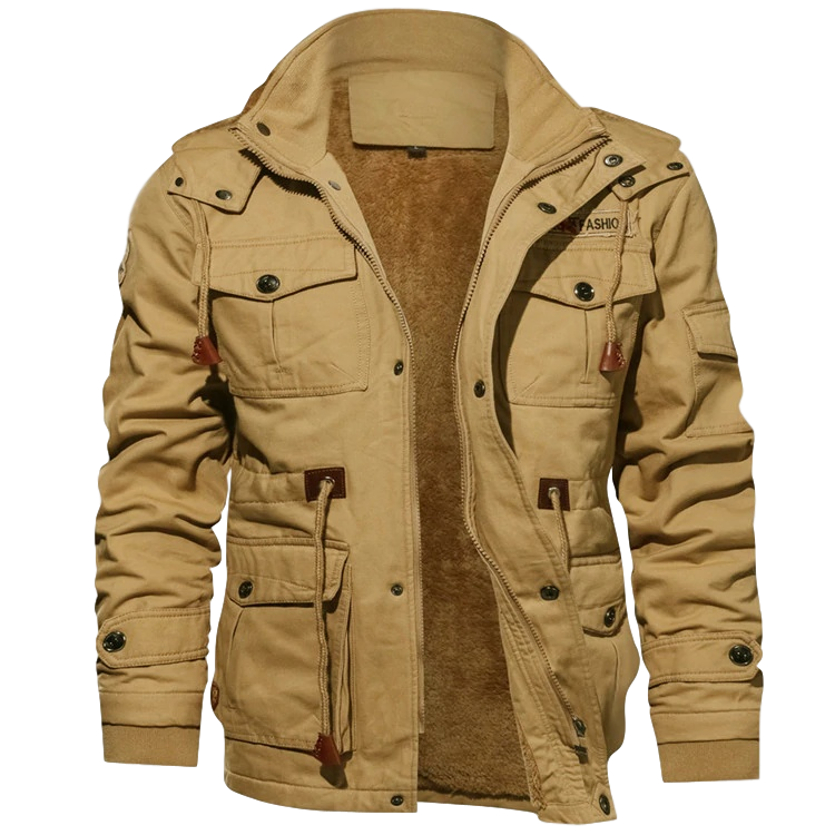 Herren Winterjacke | Utility Design Mit Warmem Innenfutter