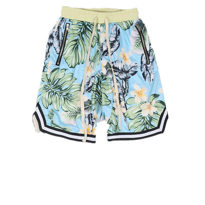 Will – Hip Hop Herren Bieber Hawaiian Style Strandshorts