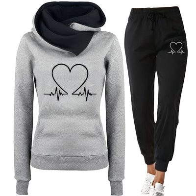 Zweiteiliges Heartbeat-Joggingset