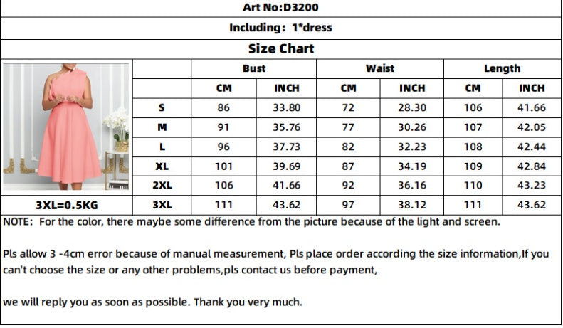 Sophie – Einseitiges Faltenkleid mit hohem Taillenschnitt und Rüschen