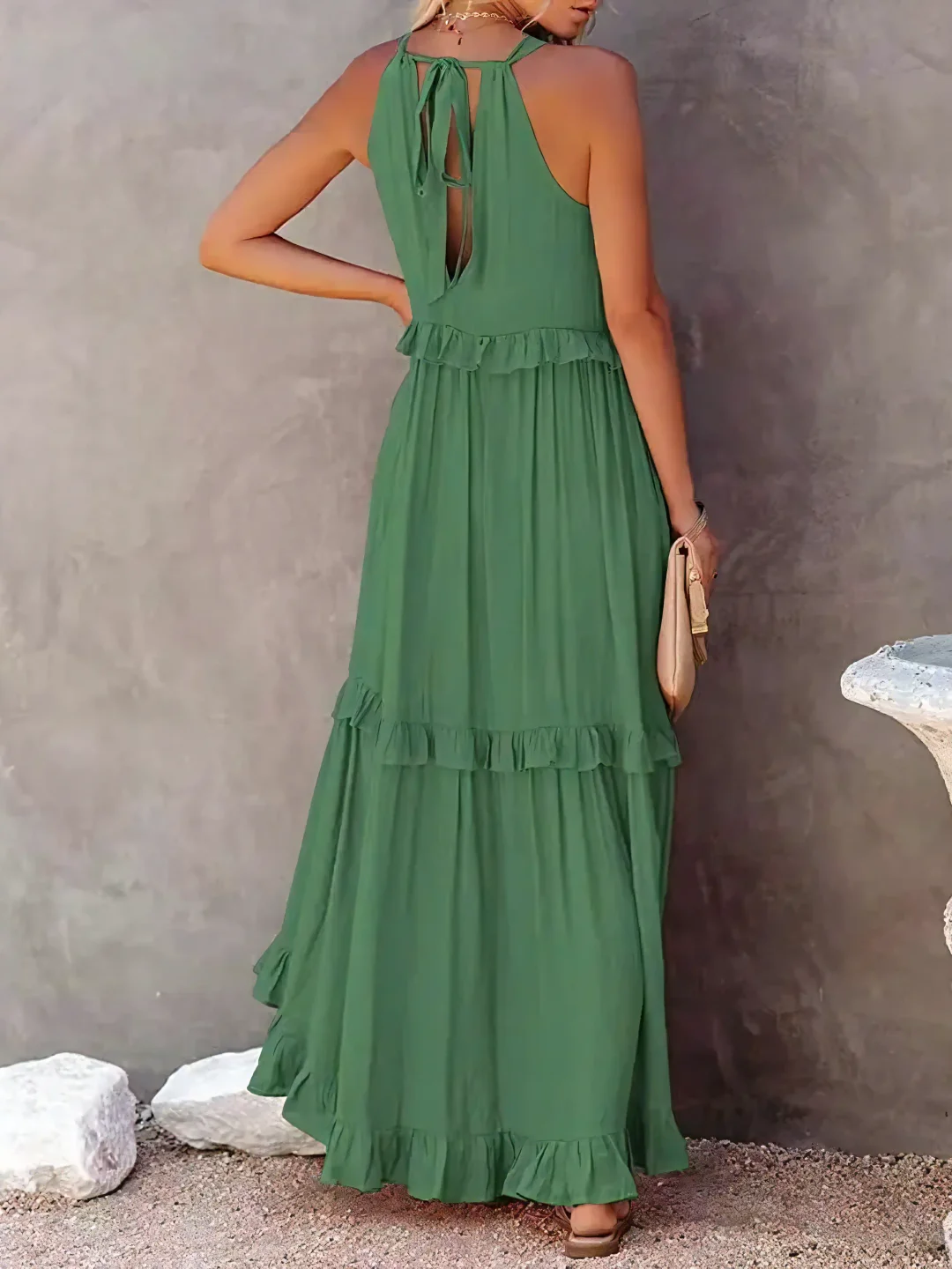 Madelyn | Bohemian Ruffled Maxi Dress