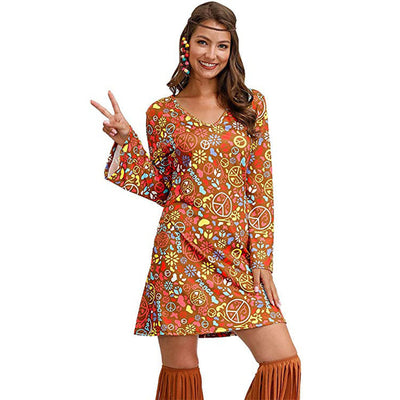 Susan – Hippie Kleid mit Druck