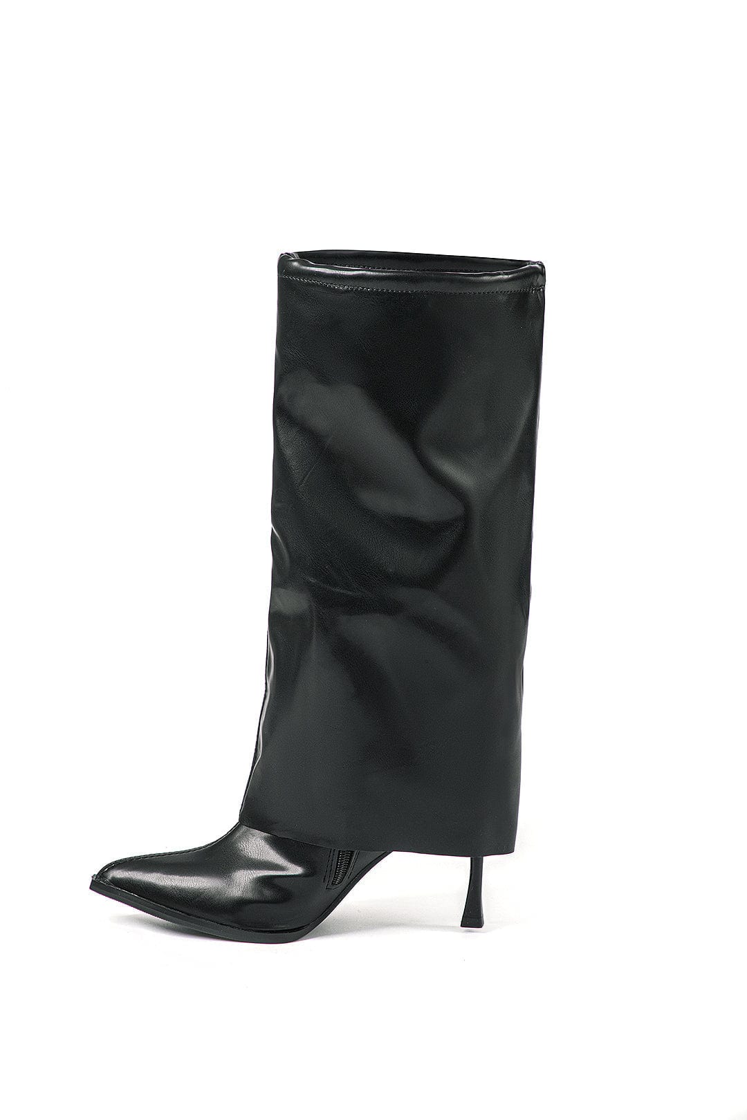 Olivia | Schwarze Designer-Stiefel mit einzigartigem Oversized-Look