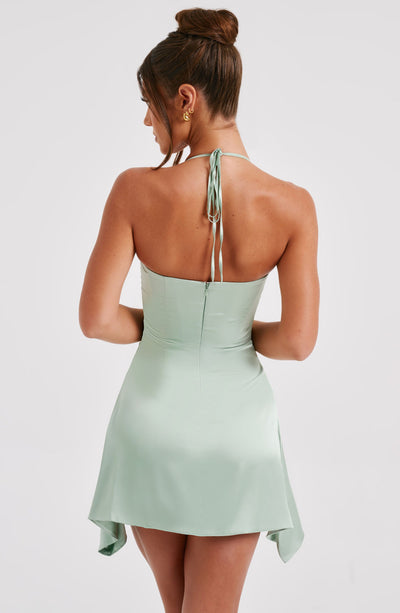 Cartia Mini Dress - Sage Green